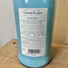 2 Empty Wine Bottles – Gemma di Luna Blue Moscato & Bella Bellina Swing Top