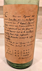 Ja Hennessy Cognac, 2 Star SO, Antique Bottle, France/Germany, Etched Glass Cork