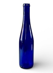 Cobalt Blue Glass Wine Bottle Small 10.75&Prime; Tall, Home Brew, New & Ready to Use!