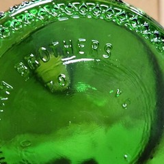 Vintage Christian Brothers Green Liquor Wine Bottle One Half Gallon