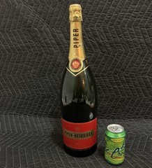 Giant 20” Champagne Bottle Display | Empty Bottle | SEALED | PIPER-HEIDSIECK