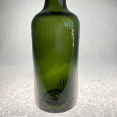 Vintage French Antique Green Glass Wine Bottle Circa 1920 – Empty Bottle 6.5&Prime; H