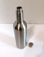True North Aluminum Wine Bottle 26 Oz 12 Inches Tall 3 In Wide Screw Cap