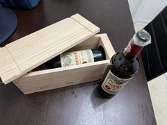 Lot of 2 Vintage Empty Petrus Pomerol Grand Vin & 1 2006 wood box