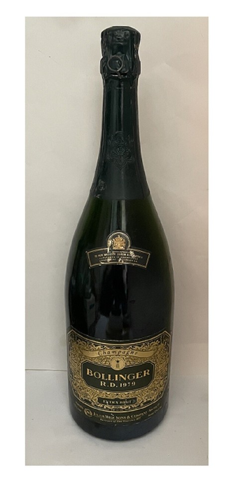 Vtg BOLLINGER 1979 Empty Sealed Brut Champagne Large 1.5 Liter Display Bottle