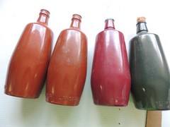 Vintage Imported Lancers Bottles Empty Set Of (4)