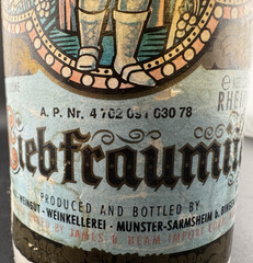 Beameister Rhine Wine Bottle (Ceramic, Germany) – 11×3 in, Great Condition
