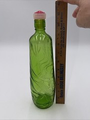 VTG RIPPLE Gallo&rsquo;s 1960-84 HIPPIE Wine Flavor Guard Green Glass Bottle 4/5 QT