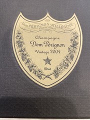 2004 Dom Perignon Champagne Wine Bottle Box 13&Prime;X5&Prime;x5&Prime; One Star Empty M&C France