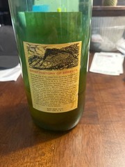 SEGESTA WINE BOTTLE Large 2 quart Antique Emerald Green Glass 15&Prime; High Porcelain