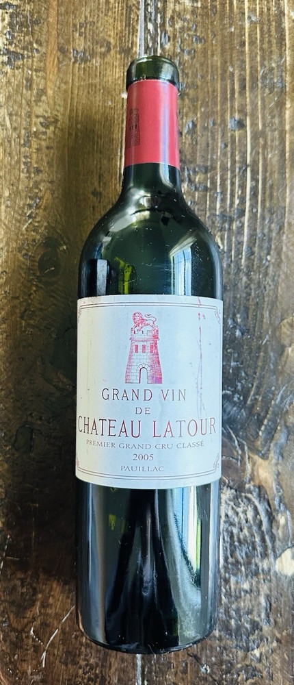 Chateau Latour Wine Bottle EMPTY 2005 Pauillac France Collectible 750 ML