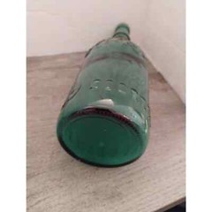 11 1/2&Prime; Embossed Green Glass Bottle Canada