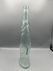 Vintage Italian Cevin Glass Fish Chianti Wine Bottle 75cl 3VEA78 Beach Decor