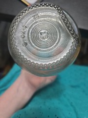 Vintage Paul Masson 2 Glass Carafes Embossed Since 1952 Size 9-10&Prime;