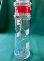 Truro Vineyards Lighthouse Wine Bottle ~ Lighted Glass Coastal Beach Decor 13”