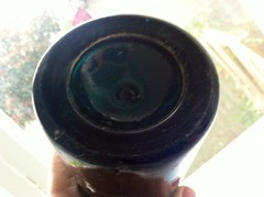 Rare Antique Wine Handtooled « Teal Blue » COLOR!!