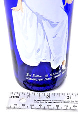 Cobalt Blue « Marilyn » Wine Bottle – Kestrel Pure Platinum 3rd Ed. Decor Empty