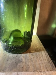 4/5 Quart Green Glass Wine Bottle
