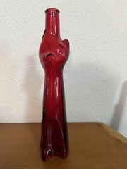 Moselland Riesling Tall Red Cat Wine Bottle