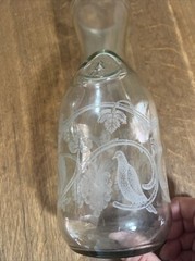 Paul Masson Norman Kosarin Wine Decanter Carafe Etched Glass