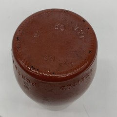 VTG 1980 JM Da Fonseca Azeitao Portugal Rust Brown Painted Glass 9&Prime; Wine Bottle