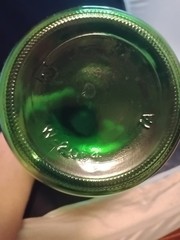 Vintage Green Glass 1.5 Liter bottle In Mint Condition A3