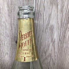 Vintage 1979 Rose&rsquo; 750ml Perrier Jouet Champagne Empty Bottle Hand Painted