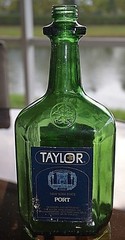 Vintage TAYLOR PORT Wine Bottle Dark Green Hammondsport NY New York Empty