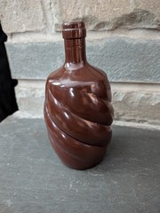 VINTAGE EMPTY MATEUS SPIRAL CARBONATED ROSE WINE BOTTLE 1 PINT OPORTO PORTUGAL
