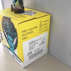 EMPTY 19 CRIMES BRIDE OF FRANKENSTEIN Box AND Empty Bottle Glows IN the Dark