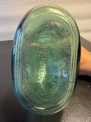 Vintage Dalmau Hermanos Wine Bottle Green Glass Spanish Made in Spain 6.5” Tall