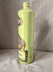 VTG Jim Beam Beameister Stoneware Wine Bottle May-Wine German Jade Green EMPTY