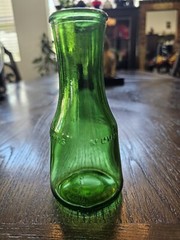 Empty M Lamont Vineyards 3A Emerald Green Wine Cruet 2/5 pint