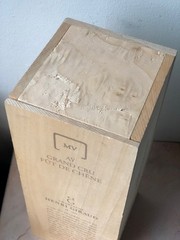 Henri Giraud Champagne Bottle Wood Gift Box Ay Grand Cru Fut De Chene