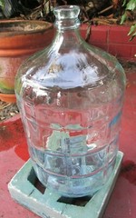 Great Terrarium True Vintage Crisa 5 Gallon Glass Bottle Unique 4&Prime; Diam.Hole