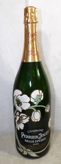 Vintage 1999 Perrier Jouet Floral Champagne Dummy Empty Bottle Prop Jeroboam Big