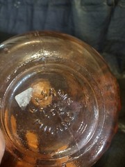 pink Milano Vaseline glass decanter Jus De Fruits