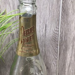 Vintage 1979 Rose&rsquo; 750ml Perrier Jouet Champagne Empty Bottle Hand Painted