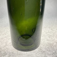 Vintage French Antique Green Glass Wine Bottle Circa 1920 – Empty Bottle 6.5&Prime; H