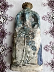 Vintage Collector&rsquo;s Nativity Ceramic Wine Bottle Made in Italy