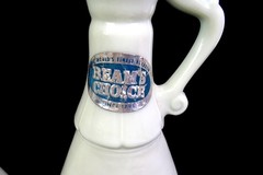 Jim Beam Milk Glass Sail Boat 2 Piece Vintage 13 1/4&Prime; Liquor Bottles 1963 EMPTY
