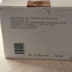Perrier-Jouët Belle Epoque 2000 Empty Champagne Bottle Box Floral Art Nouveau