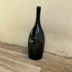 Old Big French dark Green Glass wine water circa 1920 01112111