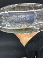 Antique Bottle Collectible Ambrose & Company Port Wine Bottle Ribbed Glass
