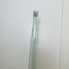 Vintage Gori Gori Chianti Rifle Bottle 3L Green Glass Italy 1960s 45.5 In Tall