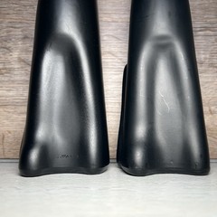 Set of 2 HAPPY CAT Wine Bottles 13&Prime; Tall Riesling Matte Black Collectable Decor