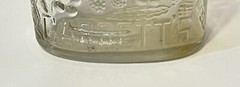 Wine Bottle Garretts American Wines 4/5 Quart Embossed Clear Glass 9 5/8&Prime;