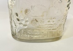 Wine Bottle Garretts American Wines 4/5 Quart Embossed Clear Glass 9 5/8&Prime;