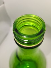 Gallo Half Gallon Flavor -Guard Green Glass Bottle Embossed Grapes & Vines VTG