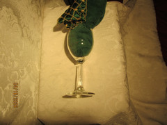 Mackinac Bridge Clear Stem Wine Glass